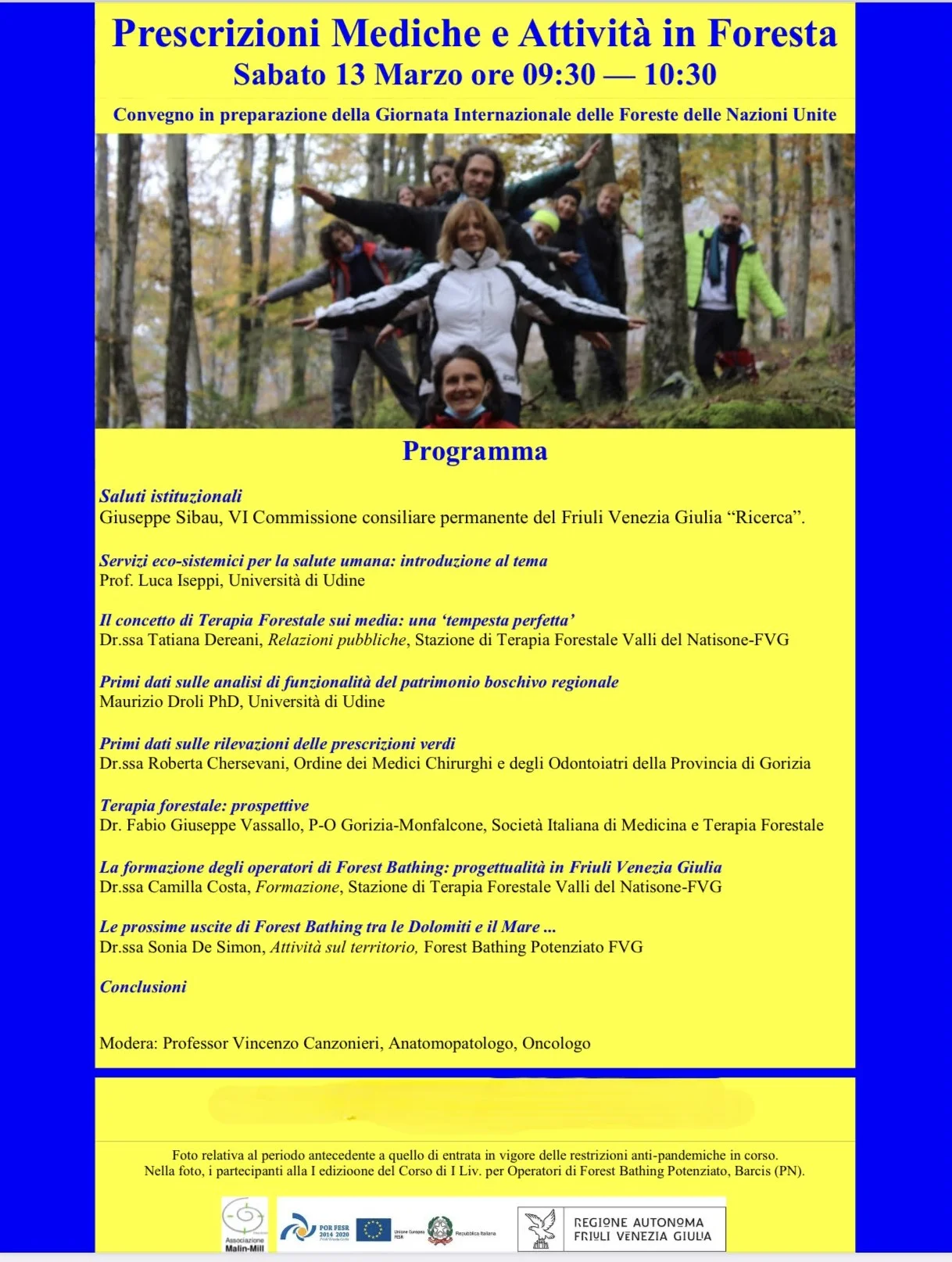 Convegno Terapia Forestale FVG 2021
